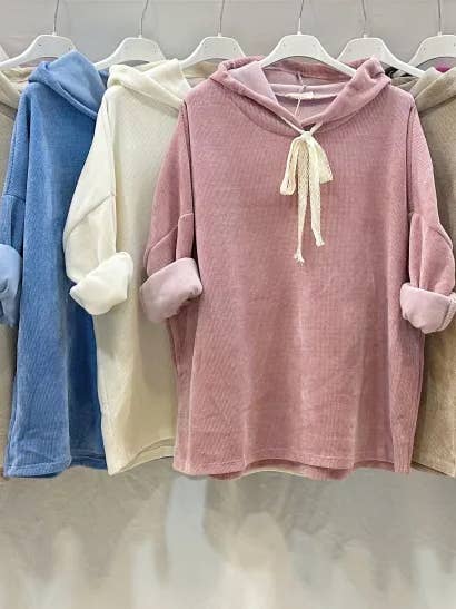 Mimi & Gogo - Wholesale Hoodie - Women's - Velvet lace hoodie @46181_LaceHoodie2