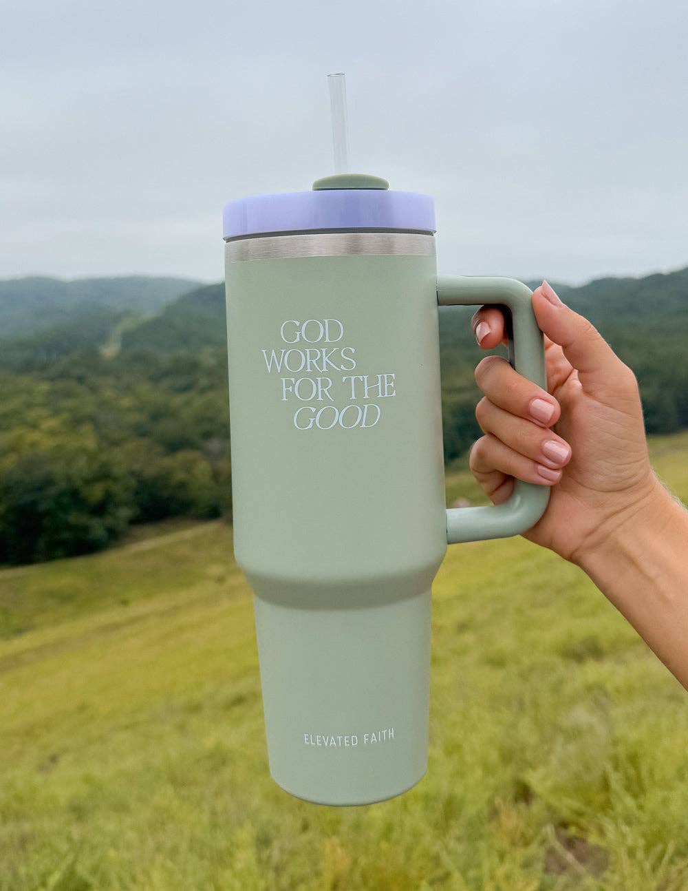 Elevated Faith - Wholesale Insulated Mug/Tumbler - God Works for the Good 40 oz Tumbler1