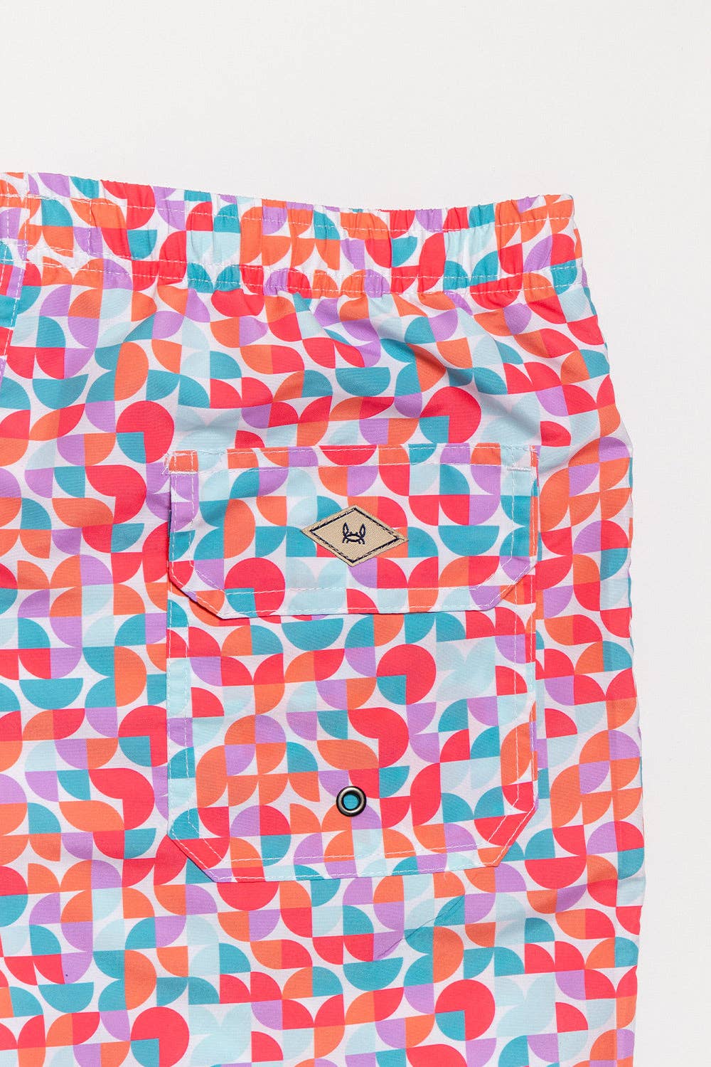 Custi Mikelo: Men's Clothing & Christmas Gifts - Wholesale Swim Shorts - Men's - Coral Geometric Swimsuit2