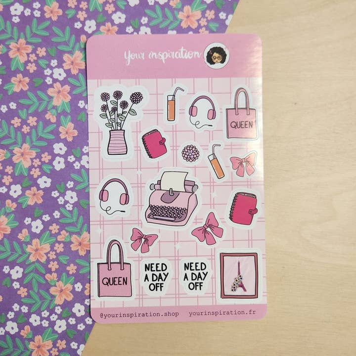 Planche d'autocollants - Spring vibe pour la vente par Your inspiration