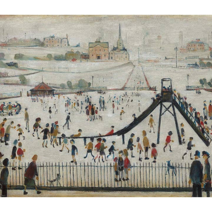 Crianças no Parque 1945, paisagem/cidade por L S Lowry por atacado de PERIOD PRINTS