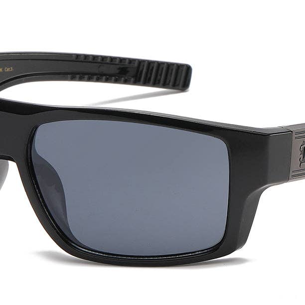 Locs Black Graffiti Sunglasses - Dozen for wholesale by Luna Sunglasses