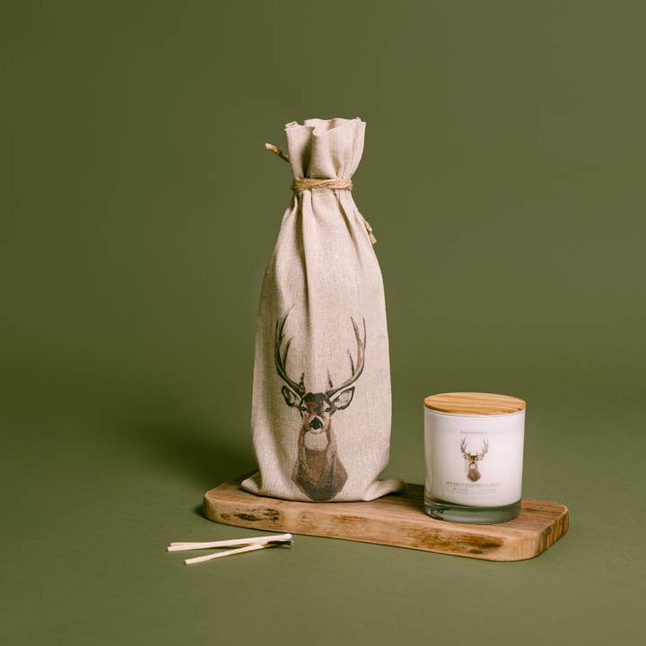 Mads Studio & Co. - Wholesale Wine Gift Bag - Whitetailed Deer Wine Bag2