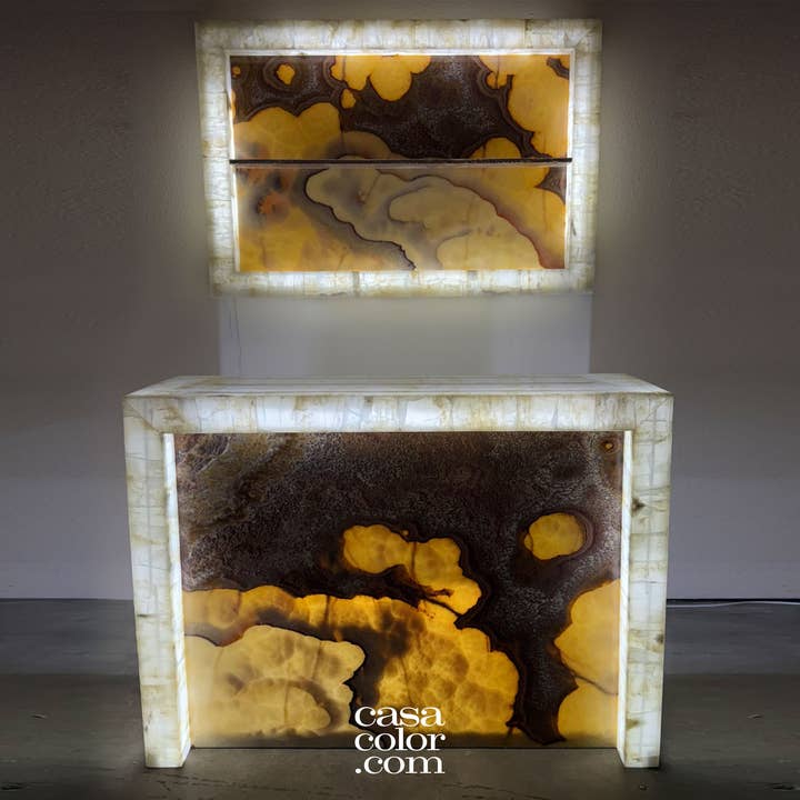Incredible Lava Fire Onyx Bar for wholesale by Casa Color