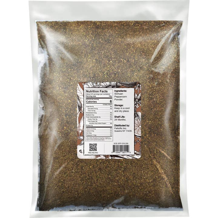 soeos - Wholesale Dried Spice - Soeos Sichuan Peppercorn Powder, 1 lb1