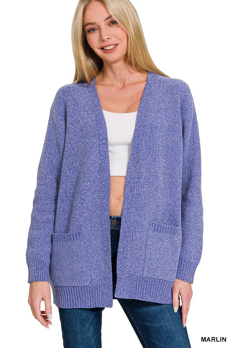 42POPS – wholesale Kofta - Dam – ...SI-25153 Melange Öppen Framsida Kofta9