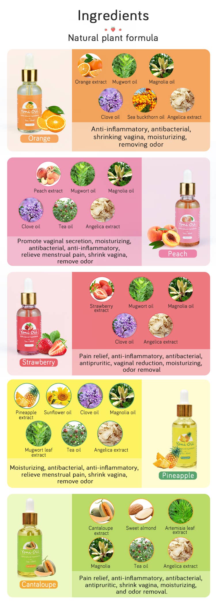 VIGOR - Wholesale Bath/Body Oil - Pure Natural Feminine Eliminates Odor Yoni Oil All-Day16