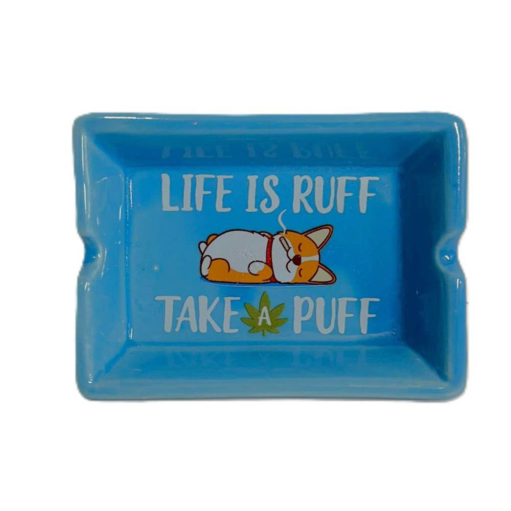 Wise Skies - Wholesale Ashtray - Ruff Puff Ashtray Cute Mini Ashtray Funny Ruff Puff