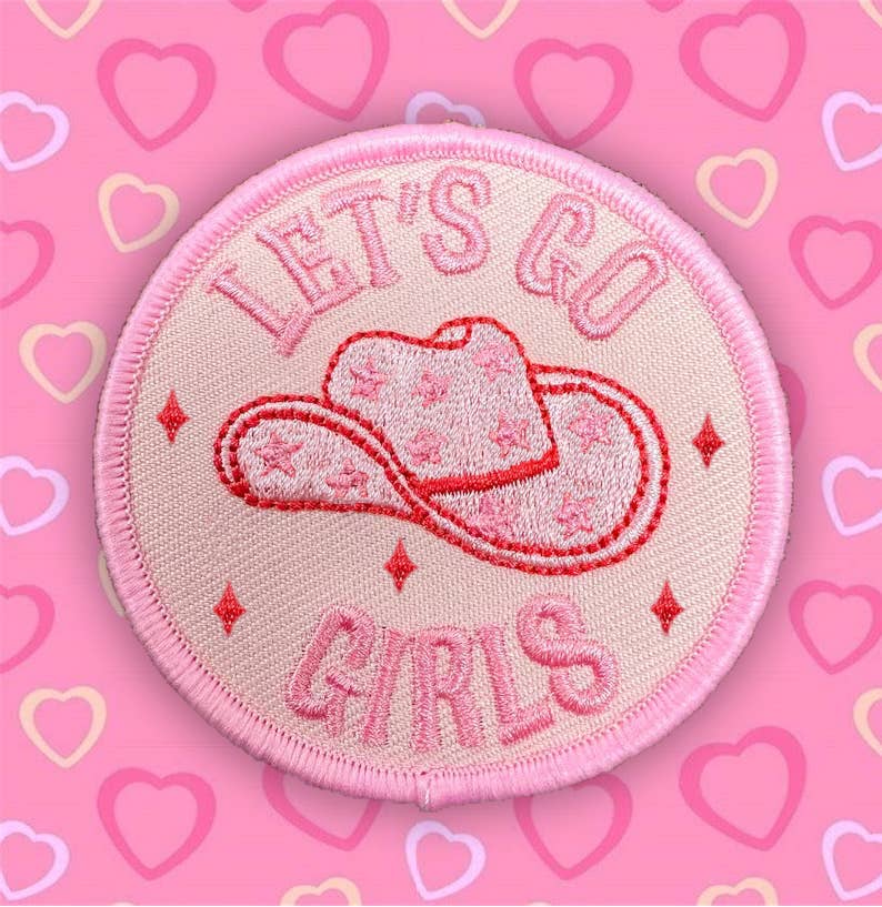 Patchgram - Wholesale Patch - Let's go girls embroidered patches for trucker hat! 1
