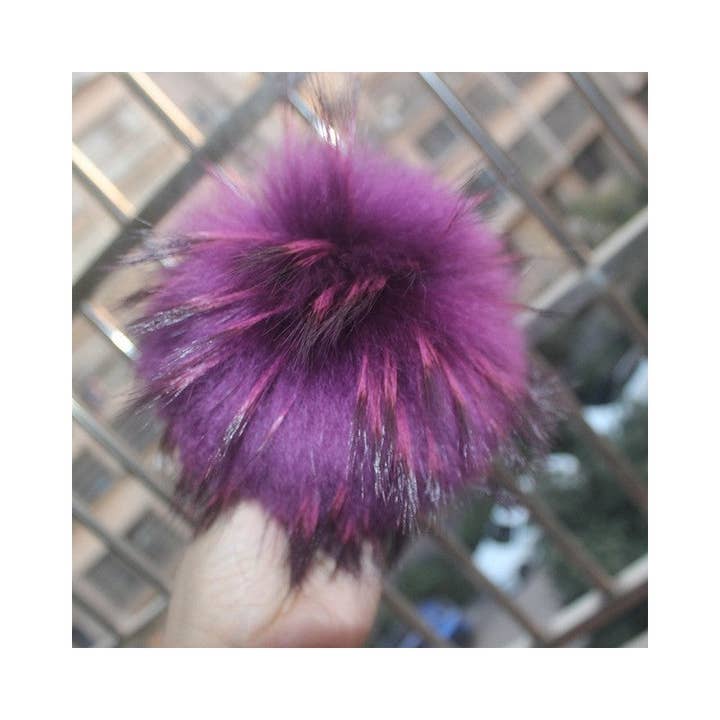 FurDecoration - Wholesale Keychain - Women's - 15CM Jumbo Pom Pom Plush Keychain