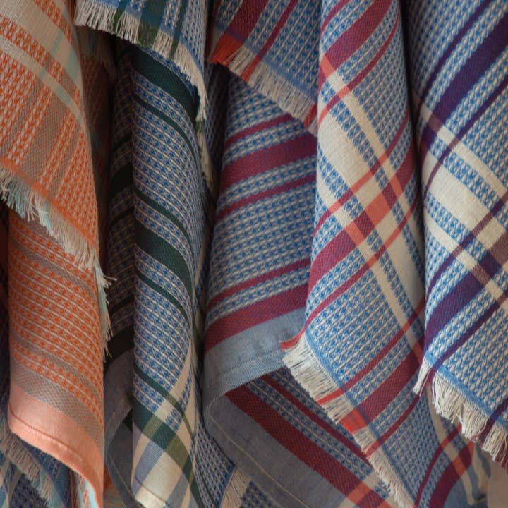 loom.ist - Wholesale Tea Towel - Checkered Cotton Tea Towel