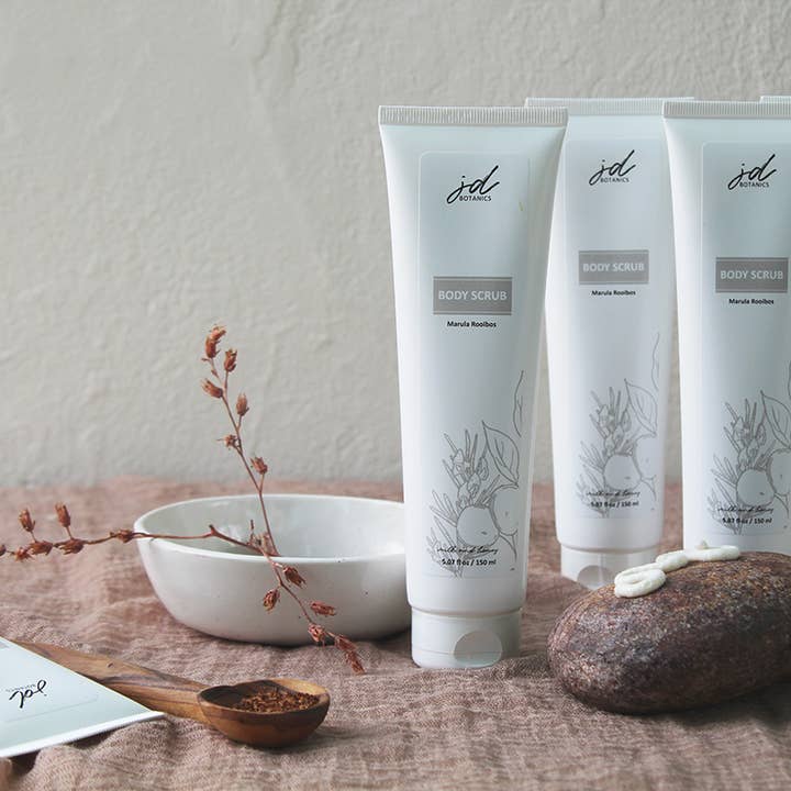 JDBotanics - Wholesale Body Scrub/Exfoliant - marula rooibos botanical body scrub1