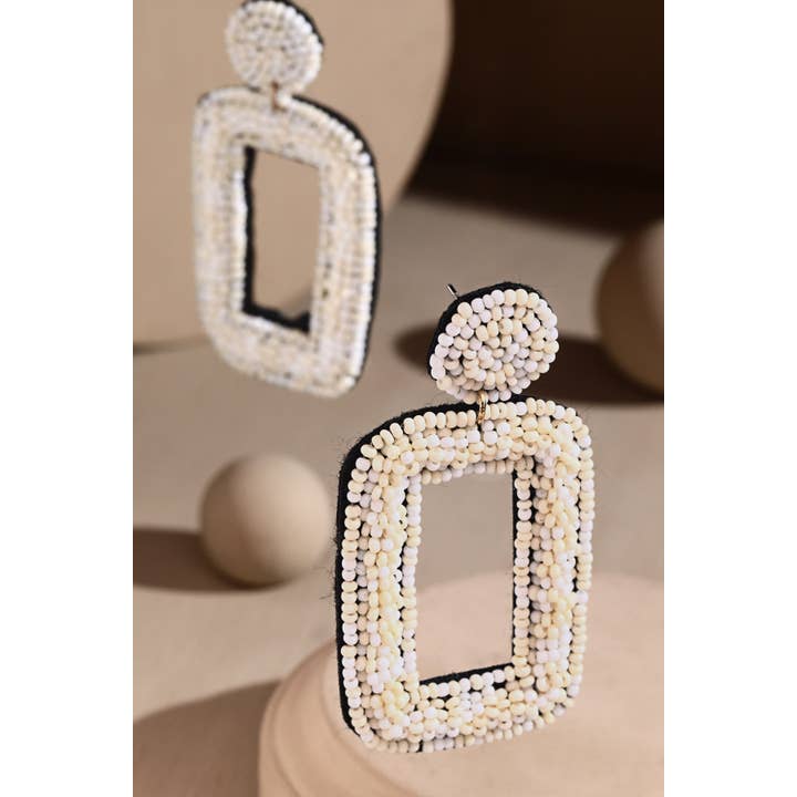 Urbanista Outlet - Wholesale Dangle Earrings - Rectangle Seed Beads Earrings