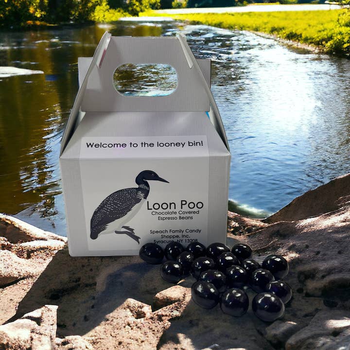 Loon Poo - Chocolate Covered Espresso Beans for wholesale by Speach Family Candy Shoppe