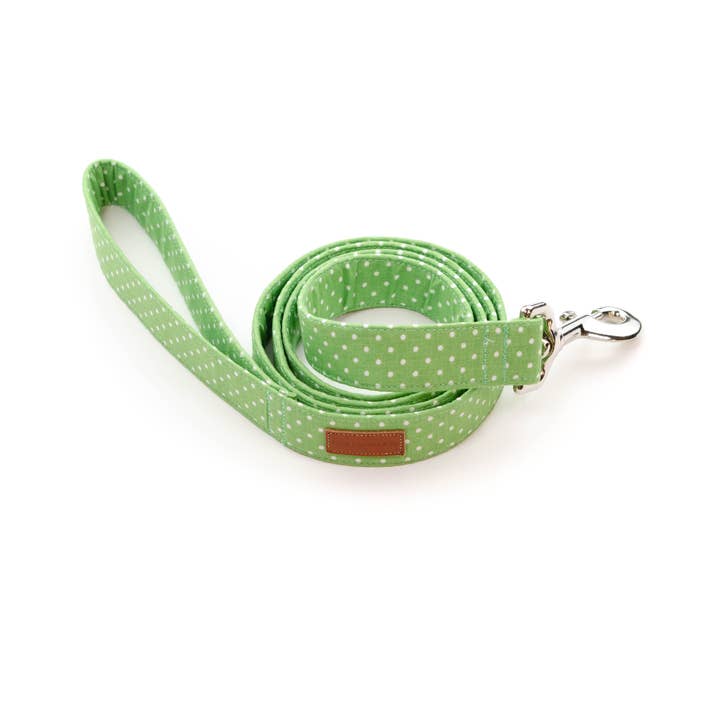 Grøn Polka Dot Leash for engroshandel hos Puddle Jumper Pups