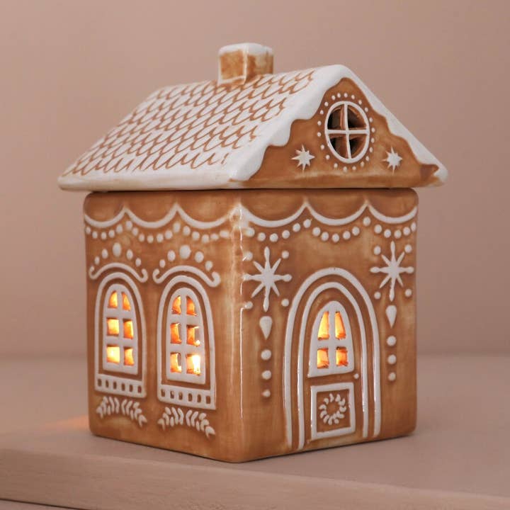 Lisa Angel - Wholesale Wax warmer - Ceramic Gingerbread House Wax Warmer -Not available to EU4