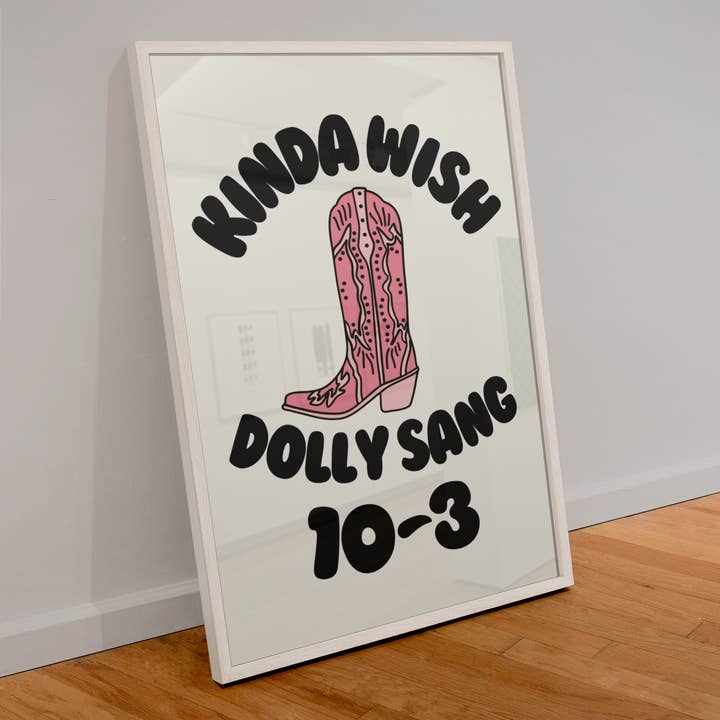 J'aurais aimé que Dolly Sang 10-3 print pour la vente par Blue Iris Designs Co