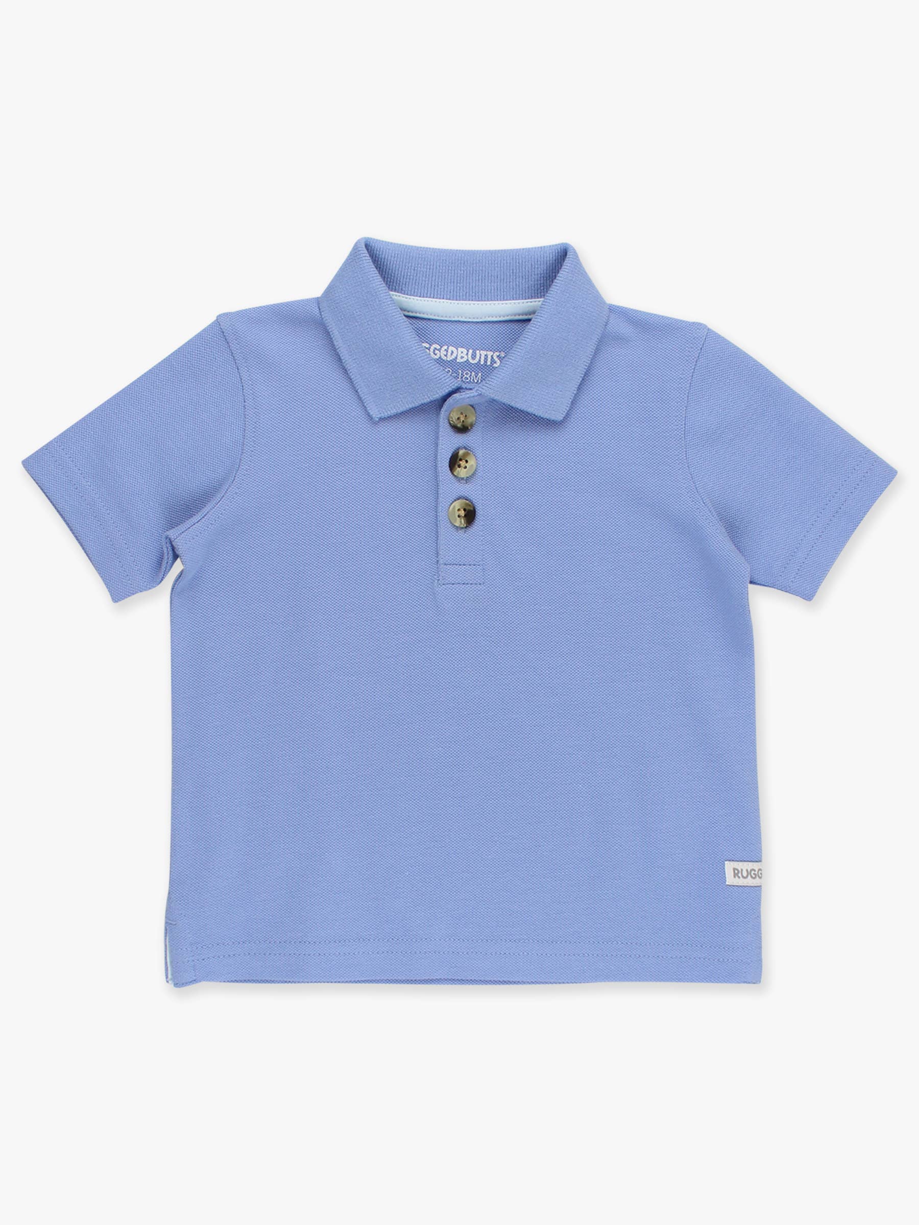 Blauw Jongens Periwinkle Blauwe Piqué Korte Mouwen Polo Shirt voor groothandel op Faire9