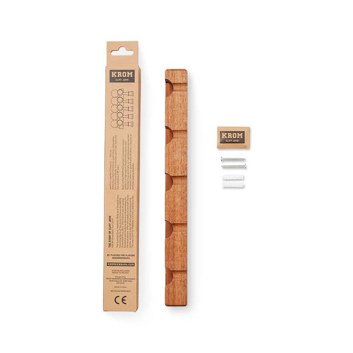 KROM KENDAMA - Wholesale Wood Toy - Kids - KROM KENDAMA HOLDER SHELF · MAHOGANY6