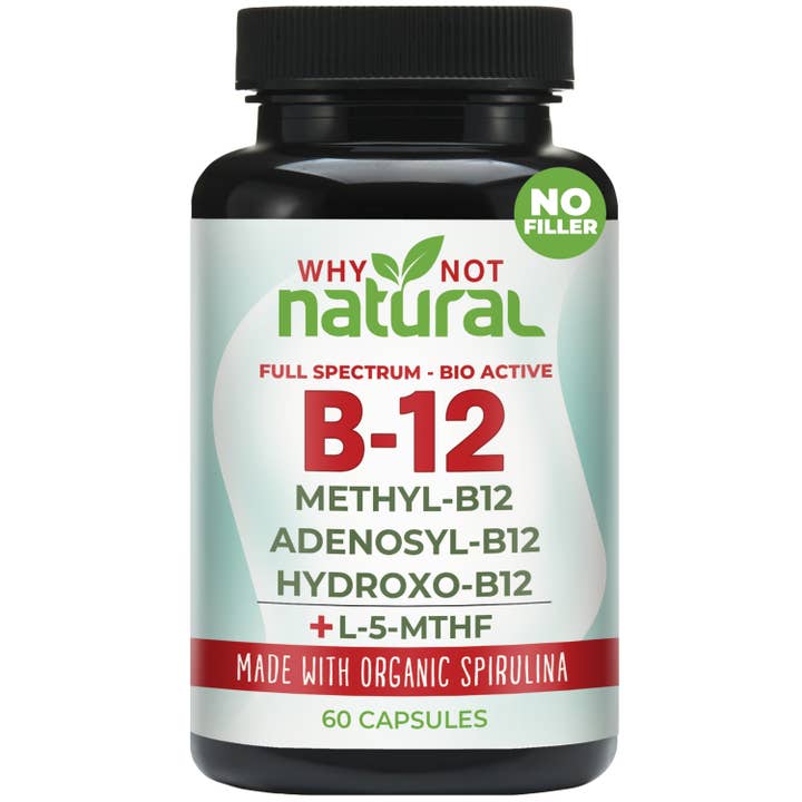 Vitamin B12 5000 mcg Supplement with Methylcobalamin,60 Caps for wholesale by WhyNotNatural
