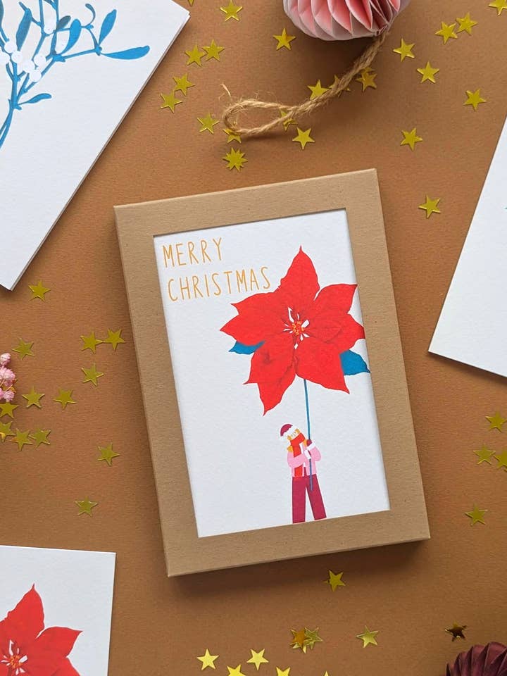 Floral Christmas Card Pack for wholesale by Elsa Rose Frere