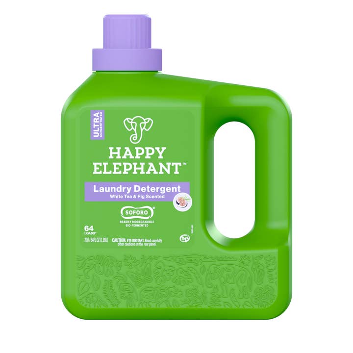 Laundry Detergent (White Tea & Fig) - 64 Fl Oz | 64 Loads for wholesale by Happy Elephant