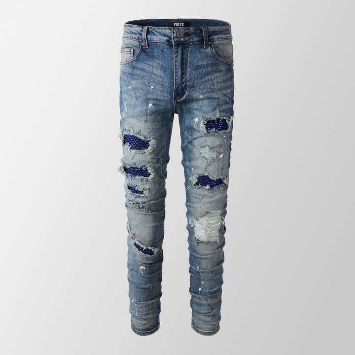 JEANS BERMUDA pour la vente par PRVTE LONDON