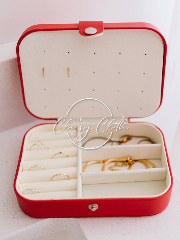 Jewelry Case - Red RTS for wholesale by The Classy Cloth WS