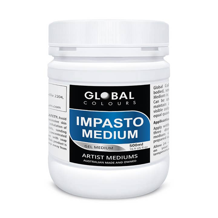 Impasto Medium - 500ml Professional Gel Medium for wholesale by Global Colours - Acrylic Artists Paint