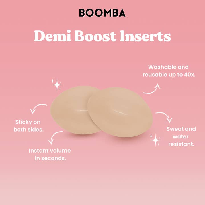 BOOMBA - Wholesale Bra Inserts - Women's - Demi Boost Inserts