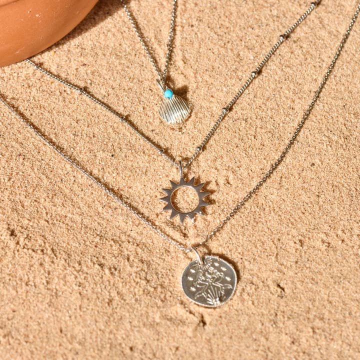 ZOHREH V. JEWELLERY - Wholesale Individual Charm/Pendant - Turquoise Shell Pendant Sterling Silver