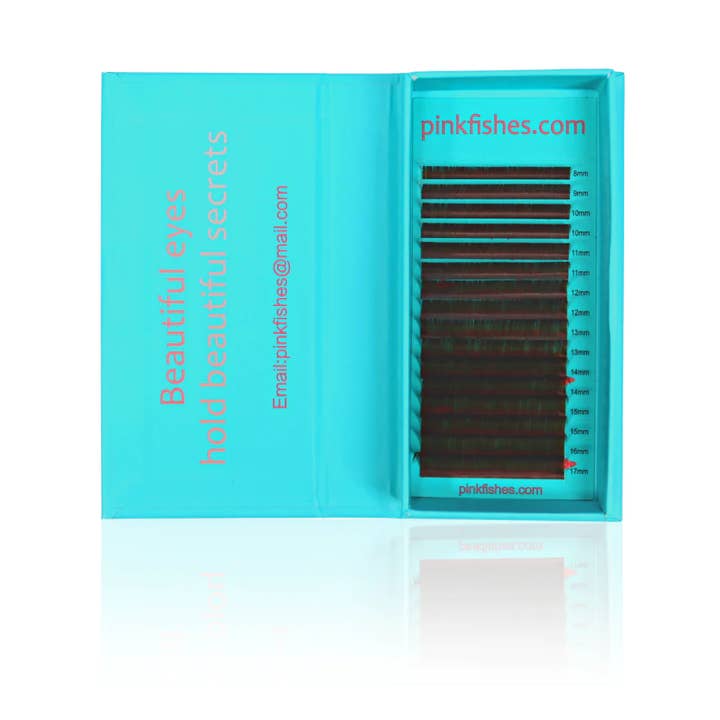 Donkerbruine platte wimpertray 0.15 voor wholesale door PinkFishes Ltd