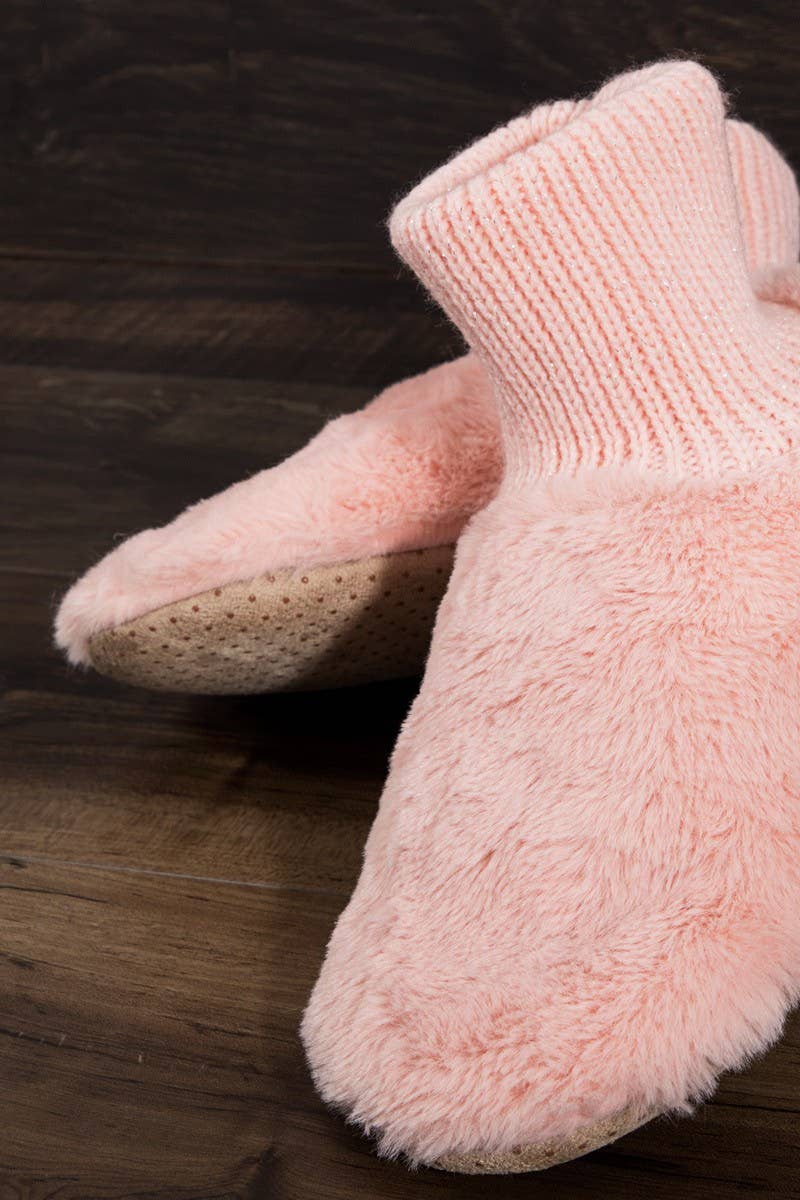 Urbanista - Wholesale Slippers - Women's - Metallic Ribbed Fur Slippers 2