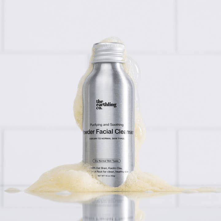 Powder Facial Cleanser | Normal to Dry Skin for wholesale by The Earthling Co.
