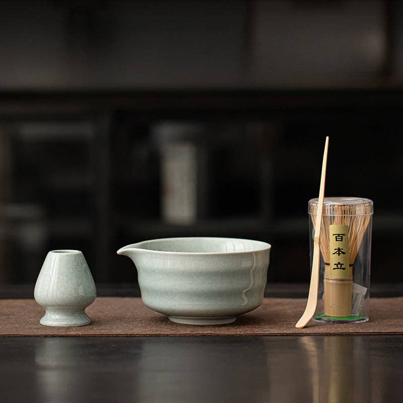 Gohobi （We cover U.S. import duties） - Wholesale Tea Set - Gohobi Ceramic Matcha Set 0134