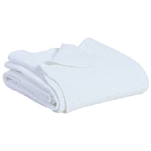 Jeté recyclé Maia Blanc 180 x 260 pour la vente par Maison Vivaraise & La Cerise sur le Gâteau