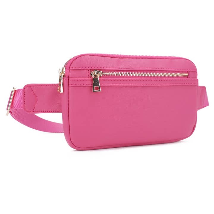 FC19515 Slim Leather Fanny Pack and Belt Bag for wholesale by Isabelle Handbags