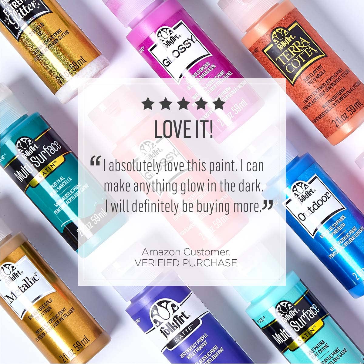 Plaid Crafts - Wholesale Acrylic Paint - FolkArt® Glow-in-the-Dark Acrylic Paint18