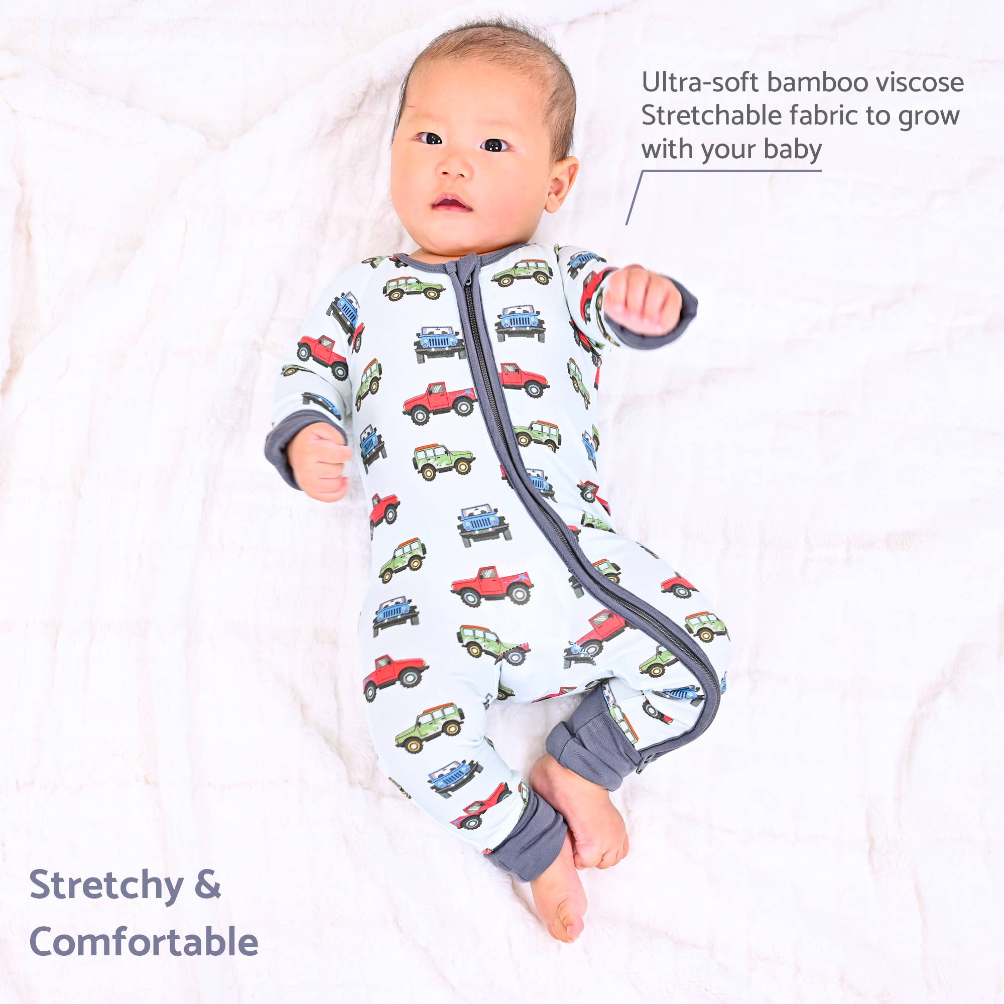 LollyBanks – wholesale Nattdräkt – Baby – Äventyret Kallar Baby Bambupyjamas1
