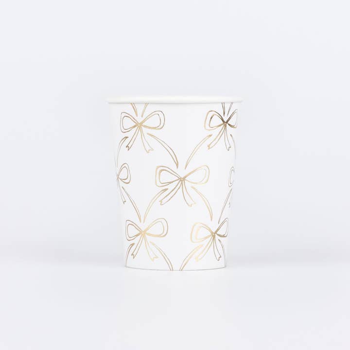 Meri Meri – wholesale Disposable cup – Gold Bow Cups