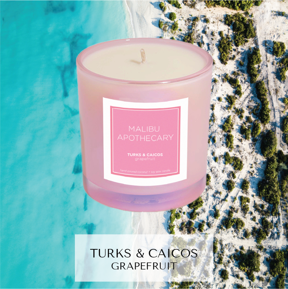 Malibu Apothecary - Wholesale Jar/Filled Candle - Iridescent Pink Candle1