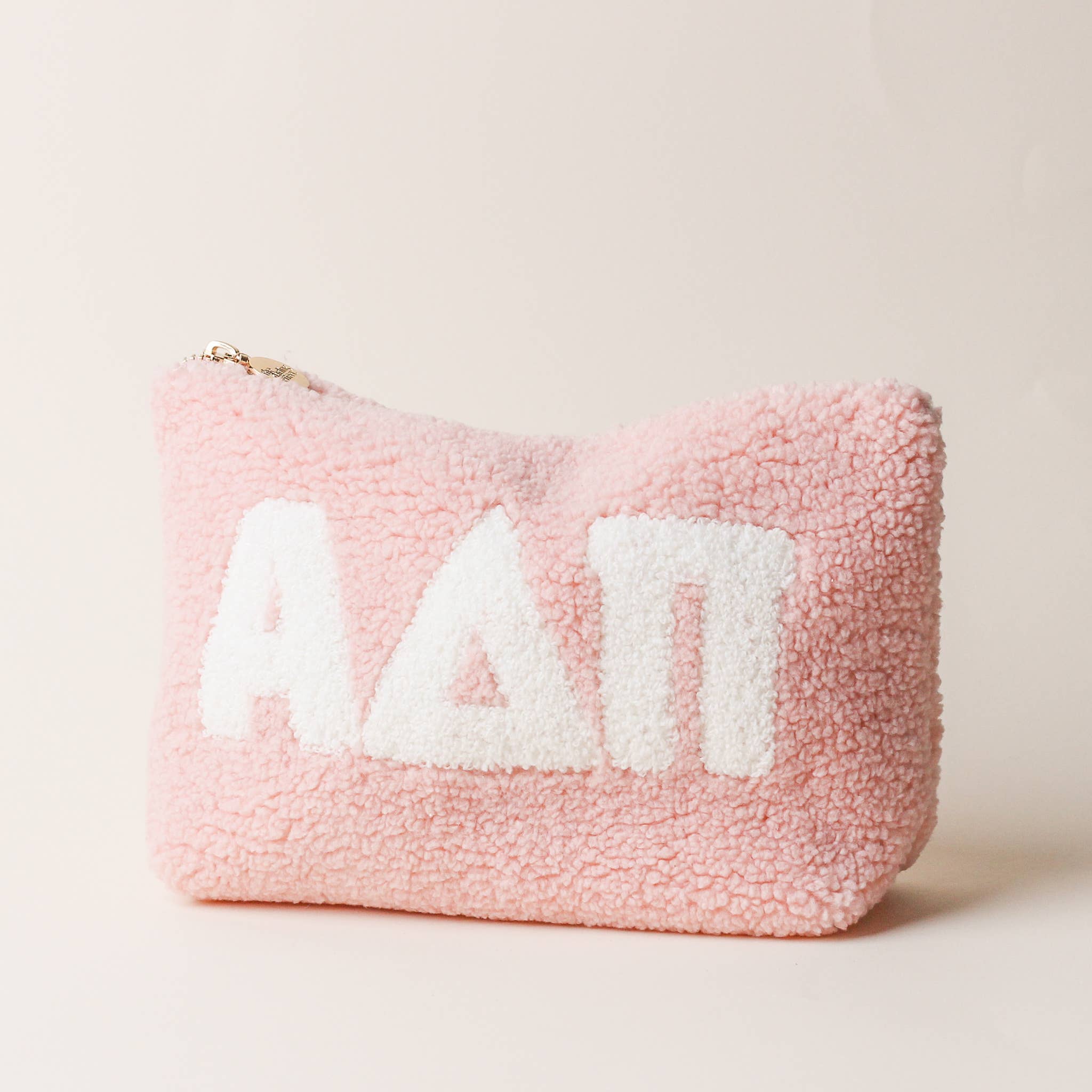 The Darling Effect - Wholesale Pouch - Women's - SORORITY SALE - Greek Letter Teddy Pouch - Blush6
