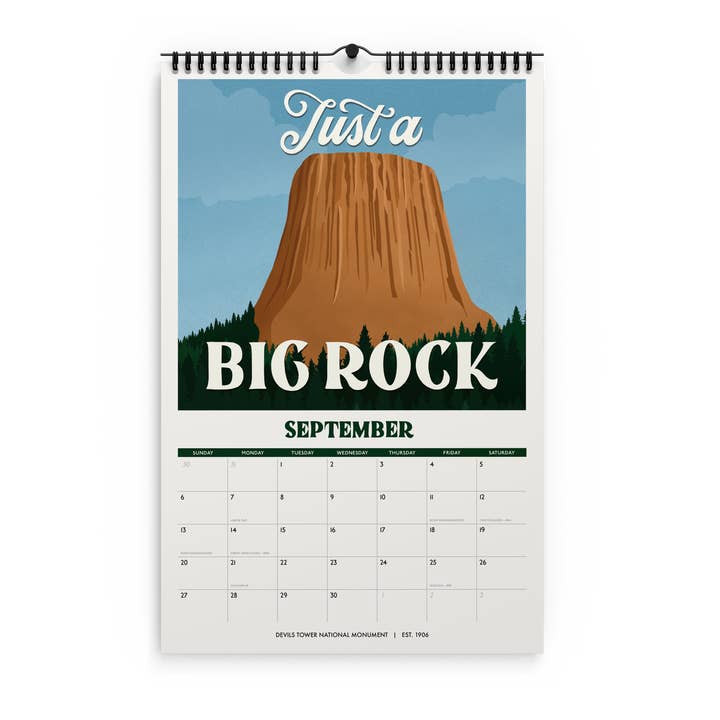 Amber Share | Subpar Parks - Wholesale Calendar - Subpar Parks 2026 Illustrated National Parks Wall Calendar3