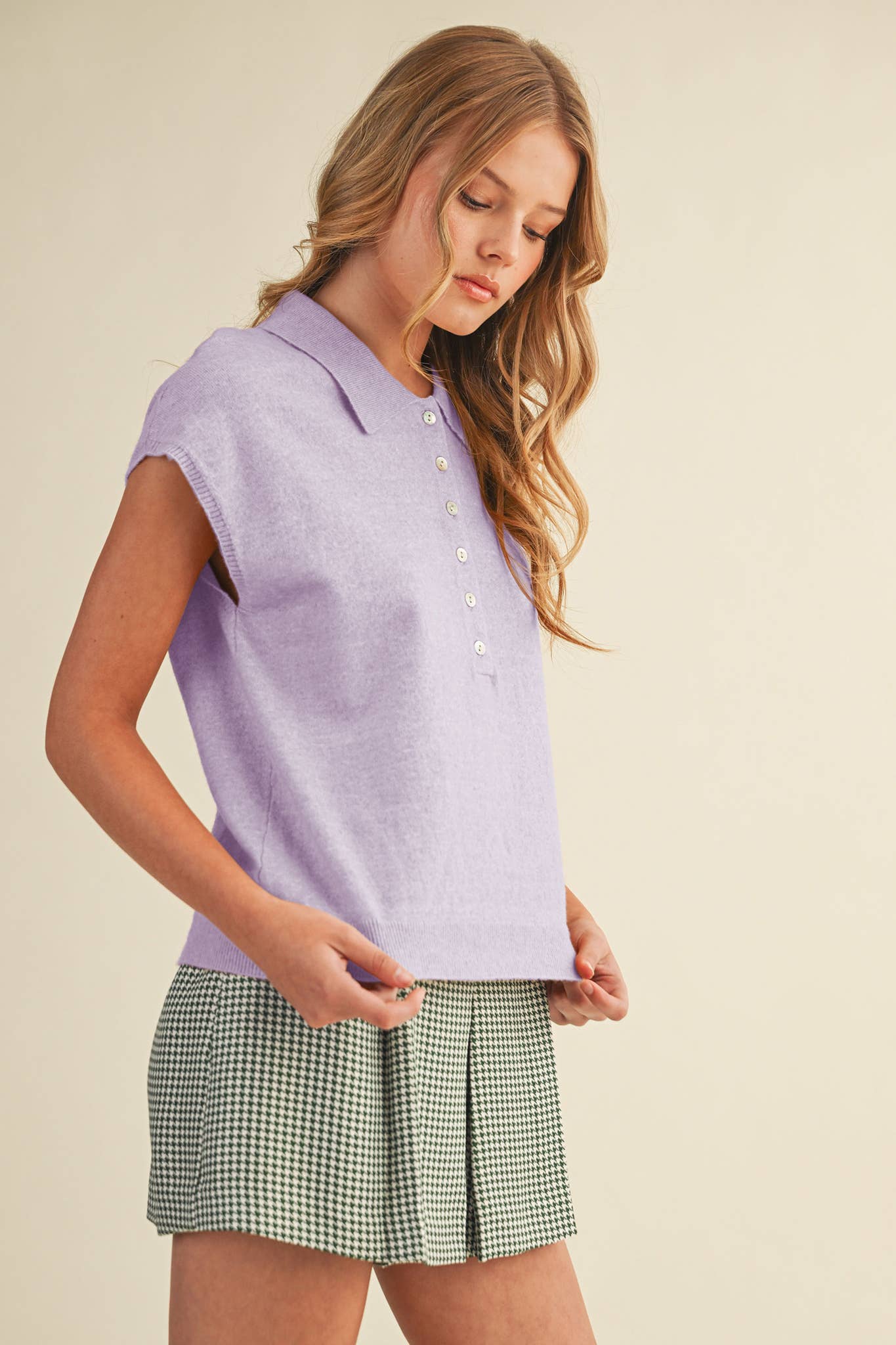 &MERCI – wholesale Tröjväst – Dam – ÄRMLÖS TRÖJA MED KRAGE MSW1123159