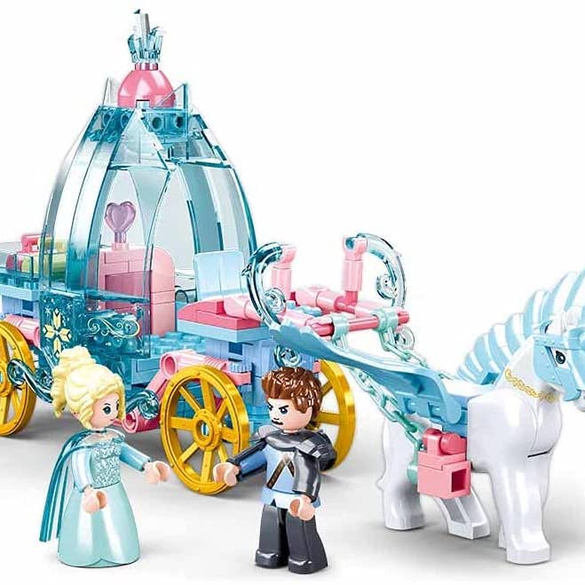 Texas Toy Distribution – wholesale Byggsats - Barn – Sagoberättelser om vintervagn byggklossar (191 delar)2