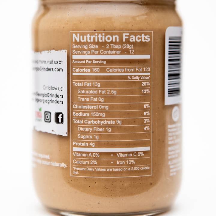 Georgia Grinders - Wholesale Nut Butter - Georgia Grinders Creamy Cashew Butter (6 Pack)2