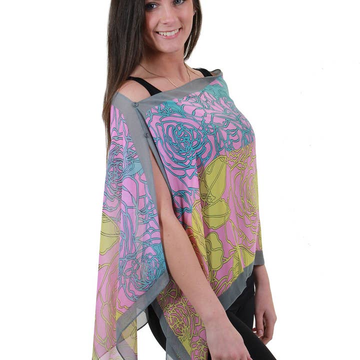 The Magic Scarf Company - Wholesale Wrap – Women's - 2451 - Silky Two Button Shawl62