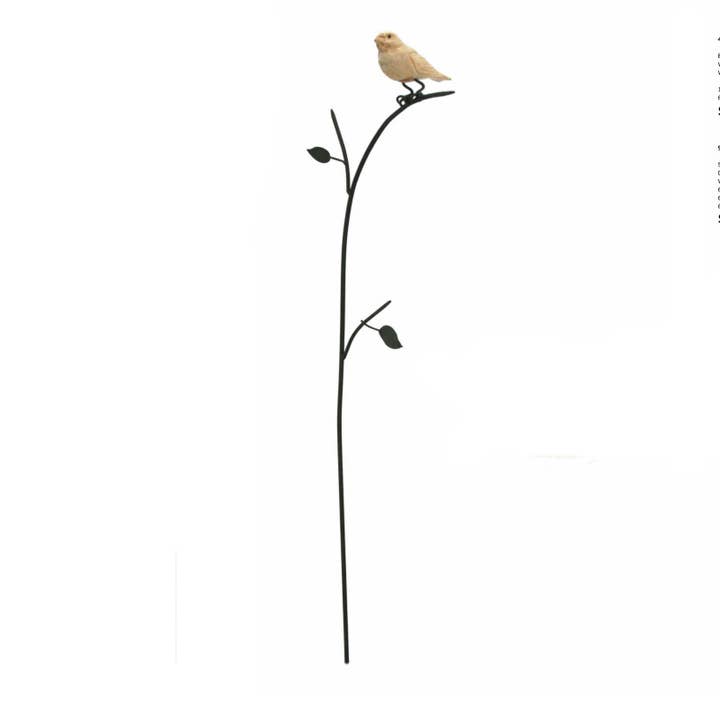 Metal Plant Stand with Wood Bird for wholesale by Modern Eastern by Contrast Inc.