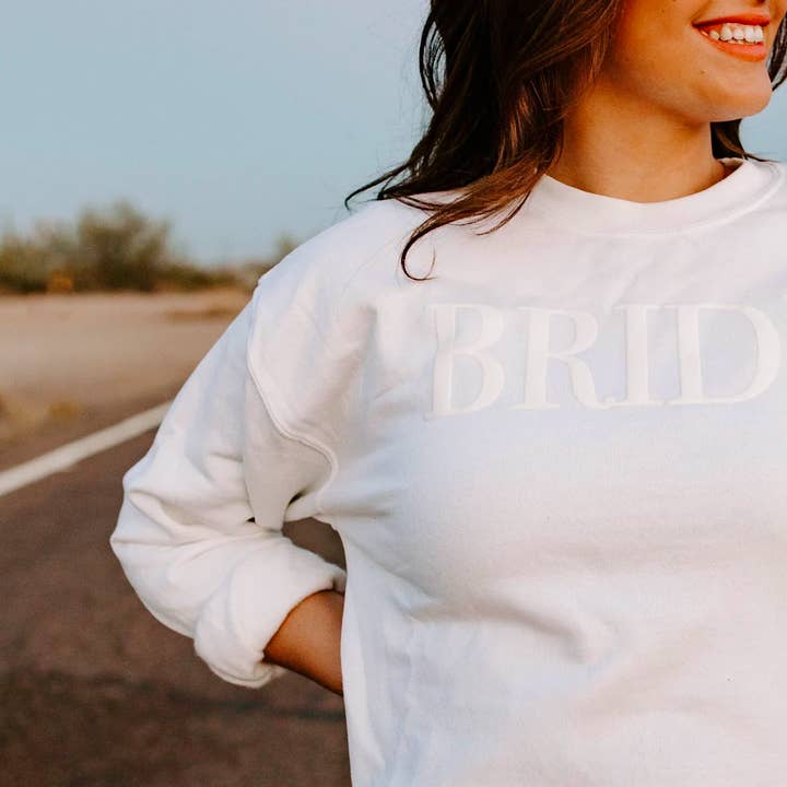 MELODY FAYE - Venta al por mayor Sudadera - Mujer - Sudadera de novia con cuello redondo, regalo de compromiso Bridal Future Mrs