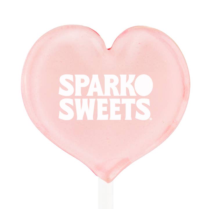 Sucettes Personnalisées - Cœur 1,81" pour la vente par Sparko Sweets